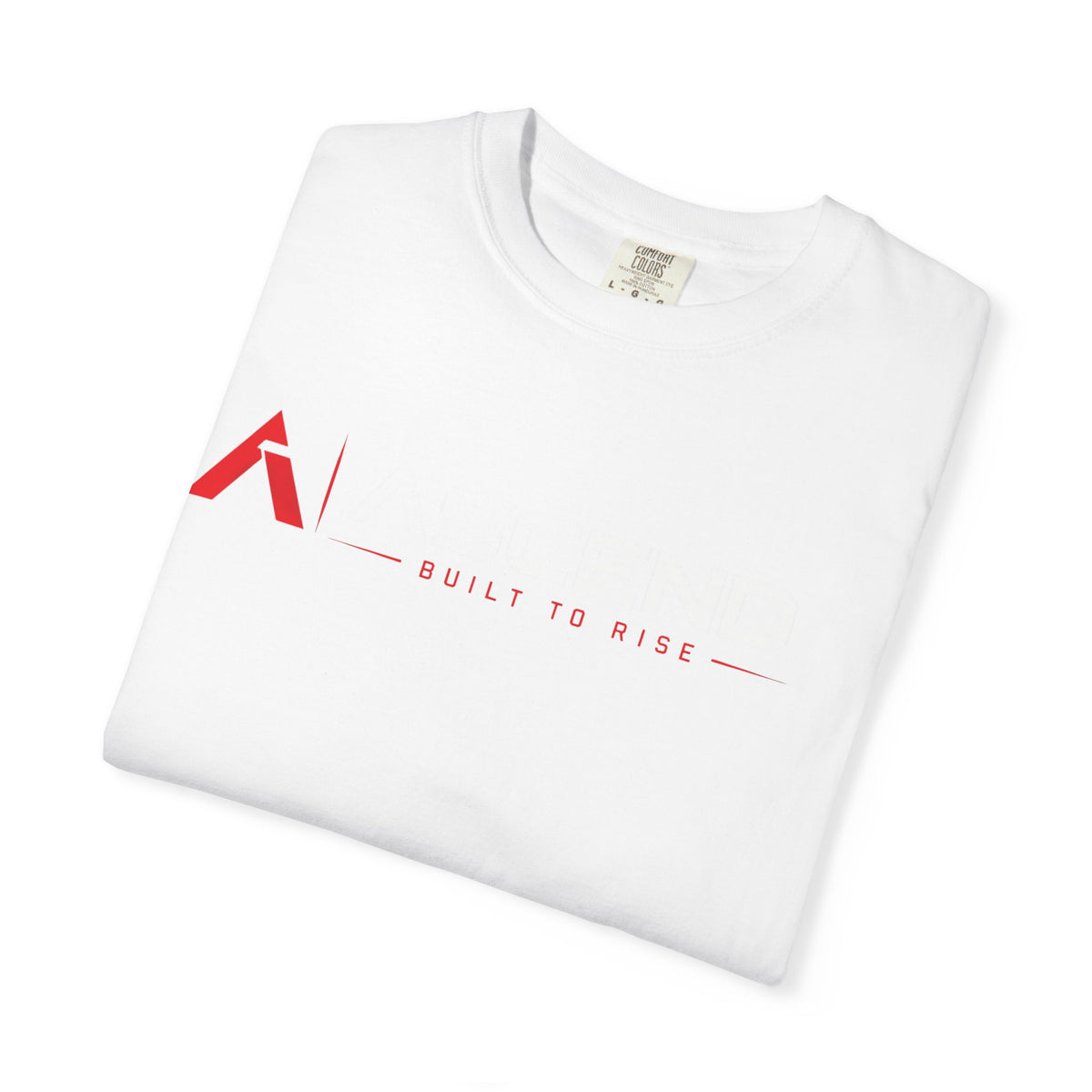 T-Shirt "Built to Rise" Minimalist Logo Tee