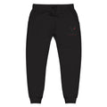 Embroidered Vytan Logo Sweatpants – White Fleece Joggers