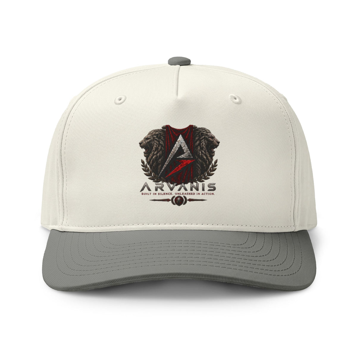 Two-Tone Logo Cap — Aryanis Shield Baseball Hat