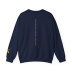 Crewneck Sweatshirt — Minimal 'AXIOM' Logo Pullover with Vertical Back Text