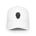 Low Profile Baseball Cap — Dark Gothic Owl Skull Design