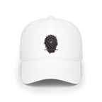Low Profile Baseball Cap — Dark Gothic Owl Skull Design