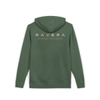 Pigment-Dyed Logo Hoodie — Bull Skull Front & Razera Back