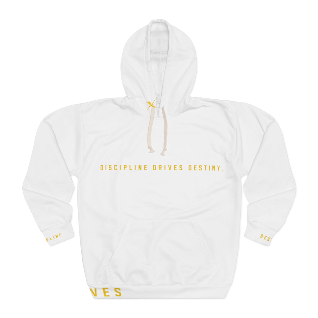 Motivational Axiom Hoodie — "Discipline Drives Destiny" Pullover