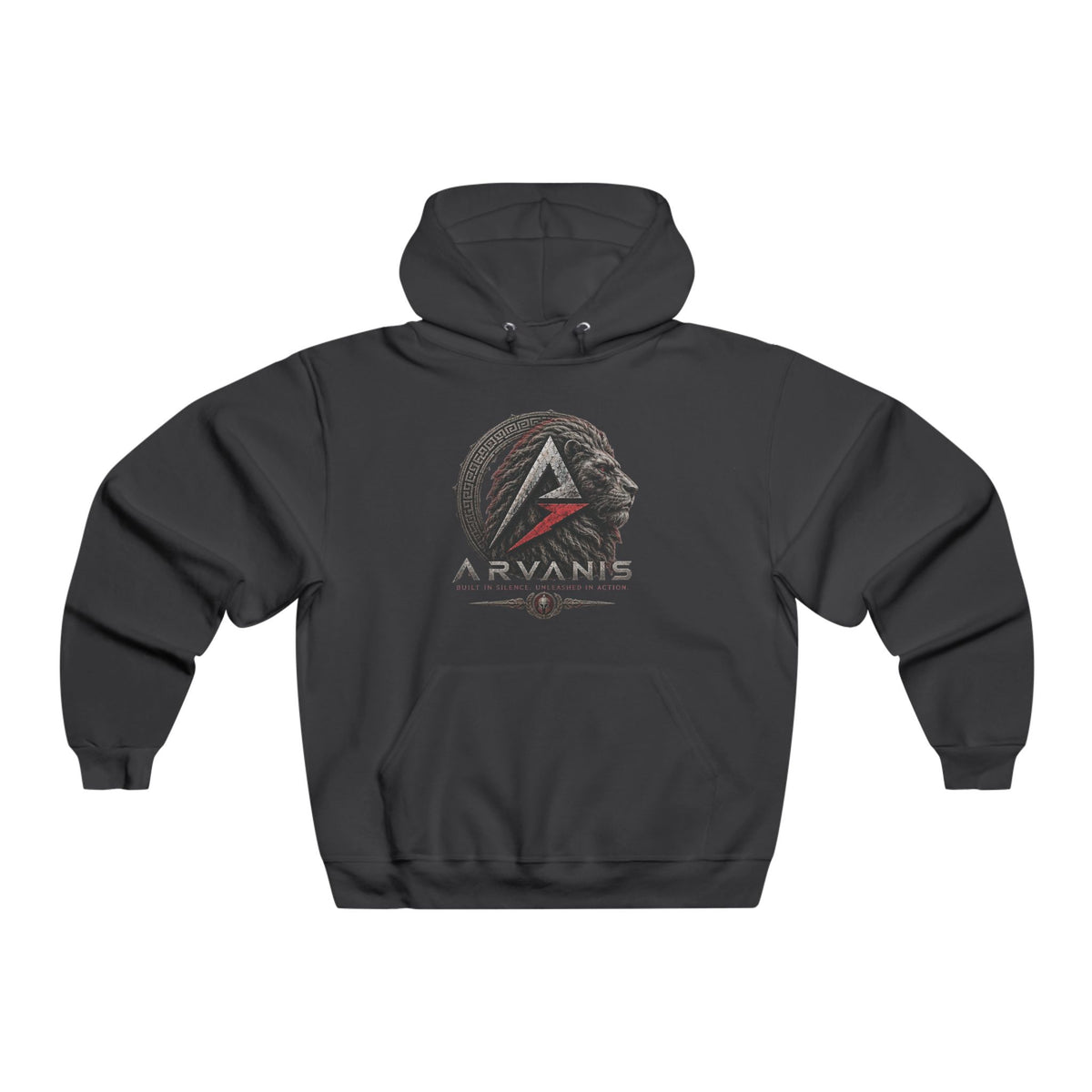 Arkans: Tactical Vintage Logo Hoodie — 'Built in Silence, Unleashed in Action'