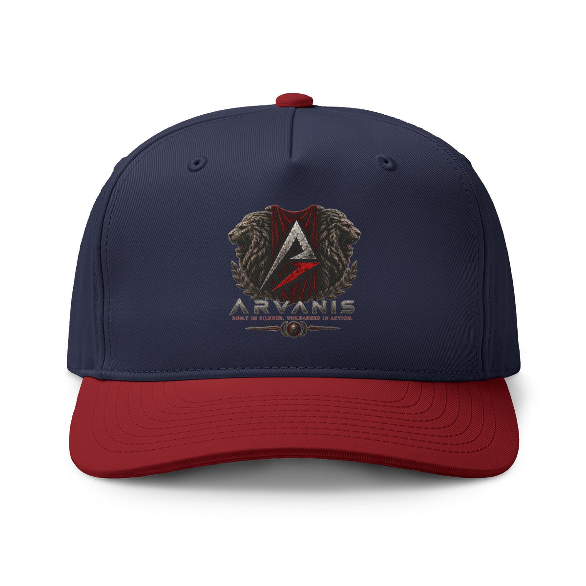Two-Tone Logo Cap — Aryanis Shield Baseball Hat