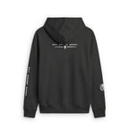 Faded Zip Hoodie — Minimal Cross Crest Zip-Up