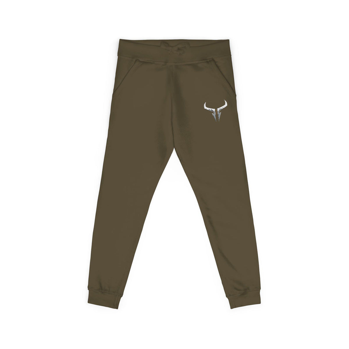 Embroidered Longhorn Fleece Sweatpants — Relaxed Western Joggers