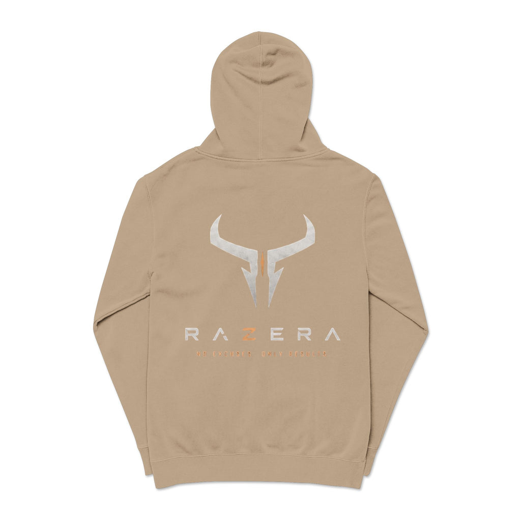 Razera Bull Logo Hoodie — Pigment-Dyed Pink Comfort Pullover