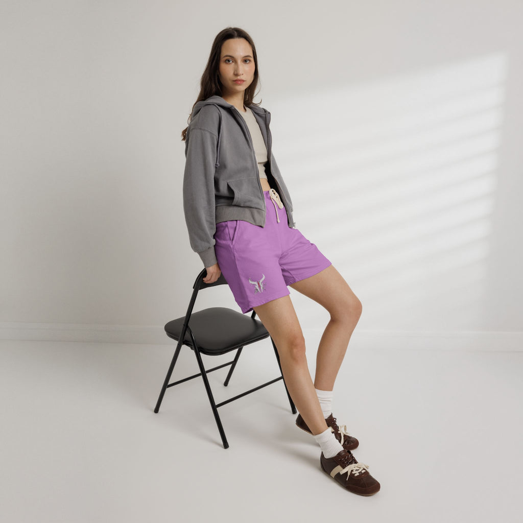 Lightweight Fleece Sweat Shorts — Garment-Dyed Comfort with Subtle Logo