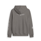 Faded Zip Hoodie — Minimal Cross Crest Zip-Up
