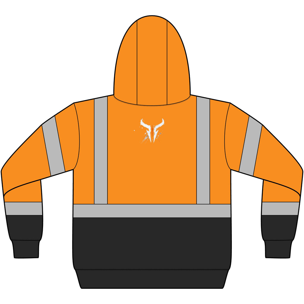 Hi-Vis Safety Hoodie — ANSI Class 3 Reflective Fleece Pullover