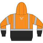 Hi-Vis Safety Hoodie — ANSI Class 3 Reflective Fleece Pullover