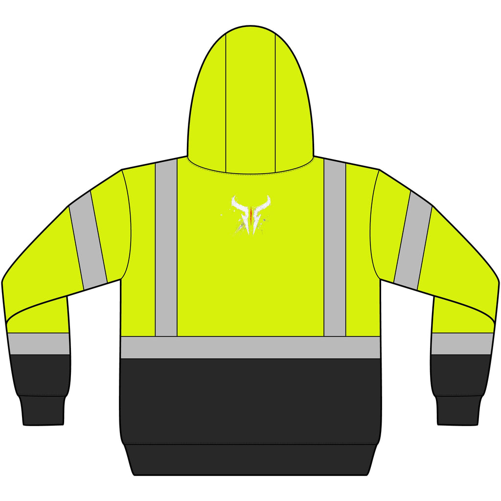 Hi-Vis Safety Hoodie — ANSI Class 3 Reflective Fleece Pullover