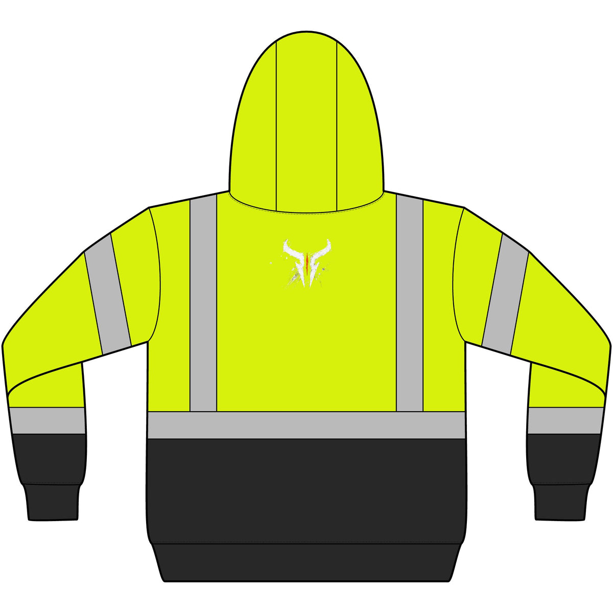 Hi-Vis Safety Hoodie — ANSI Class 3 Reflective Fleece Pullover