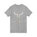 Razera Bull Logo V-Neck Tee — Minimal Gaming Emblem T-Shirt