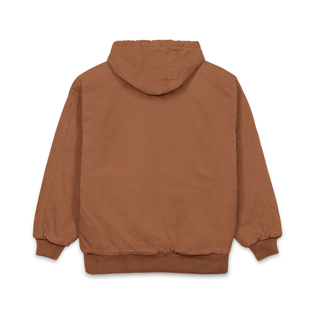Hooded Work Jacket — Embroidered Bull Skull Logo