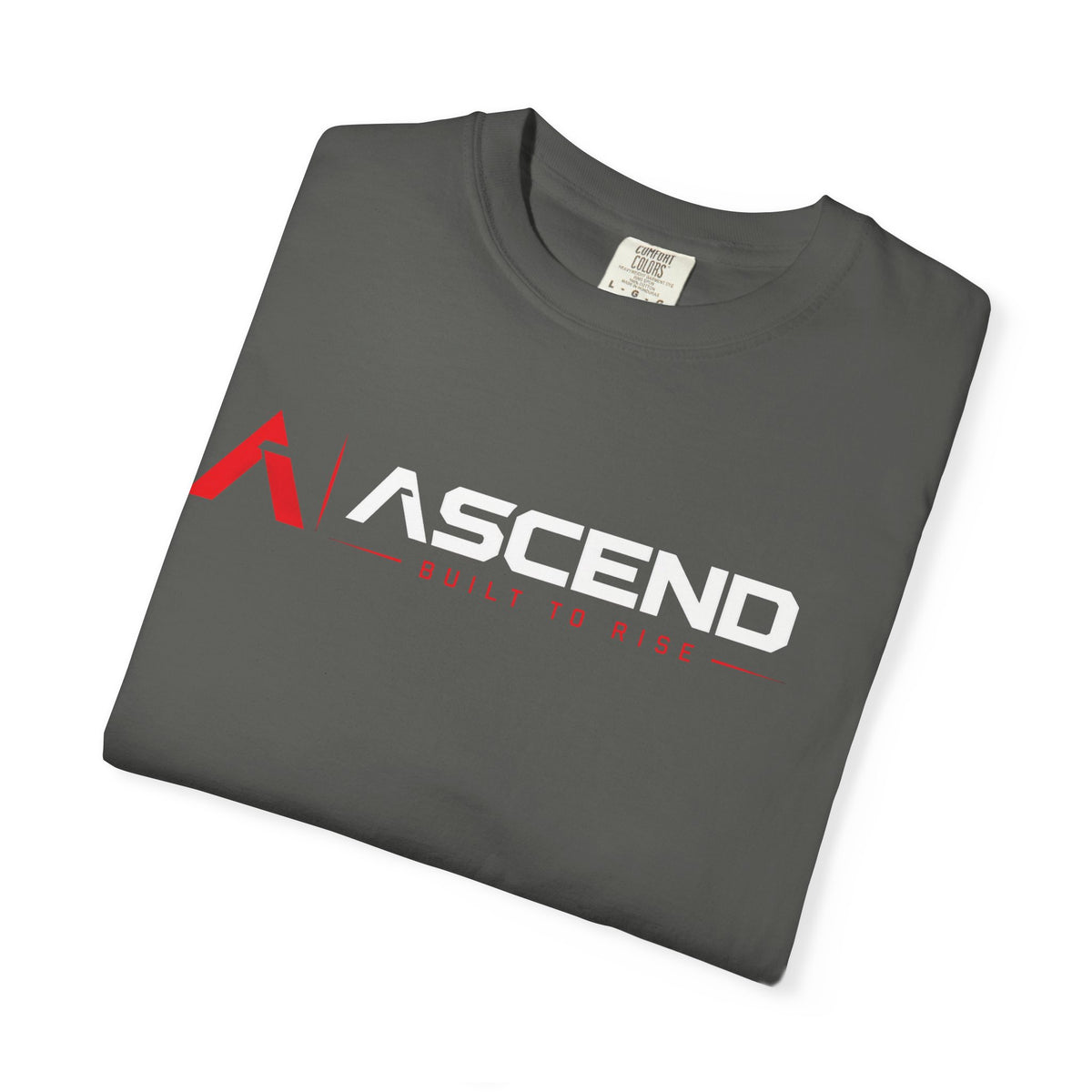 T-Shirt "Built to Rise" Minimalist Logo Tee