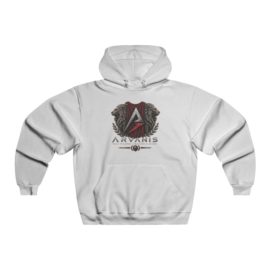 Arvanis Tactical Crest Hoodie — Built in Silence Logo Sweatshirt