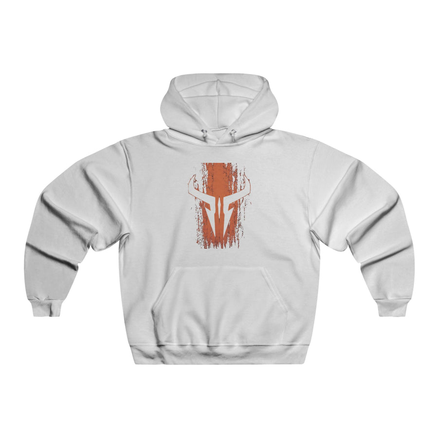 Spartan Helmet Distressed Graphic Hoodie — Warrior Vintage Design