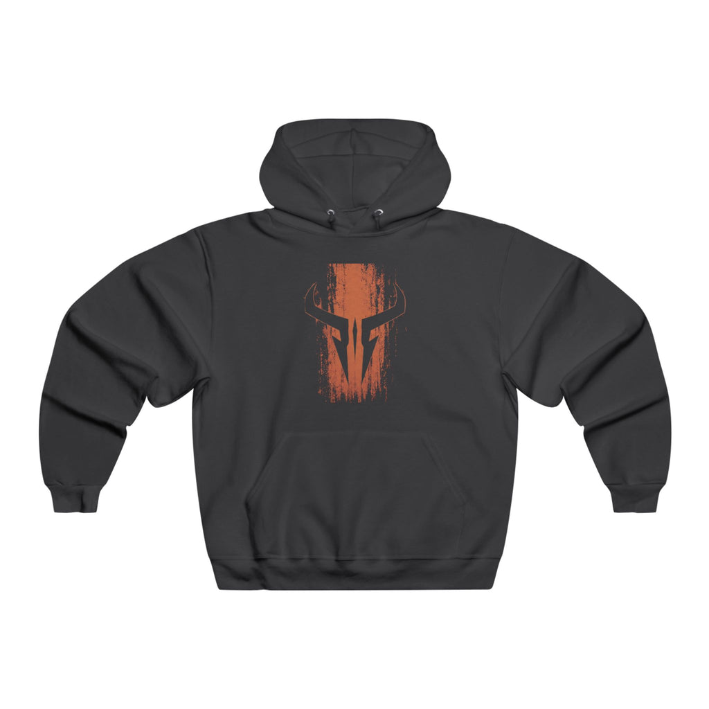 Spartan Helmet Distressed Graphic Hoodie — Warrior Vintage Design