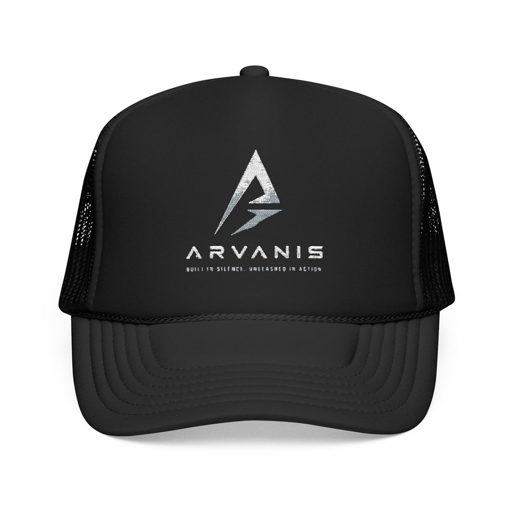 Arvanis Logo Trucker Hat — Vintage Distressed Foam Cap