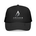 Arvanis Logo Trucker Hat — Vintage Distressed Foam Cap