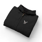 Hooded Work Jacket — Embroidered Bull Skull Logo