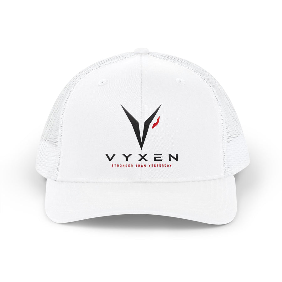 Vyxen Logo Trucker Cap — Minimal Athletic Snapback Hat