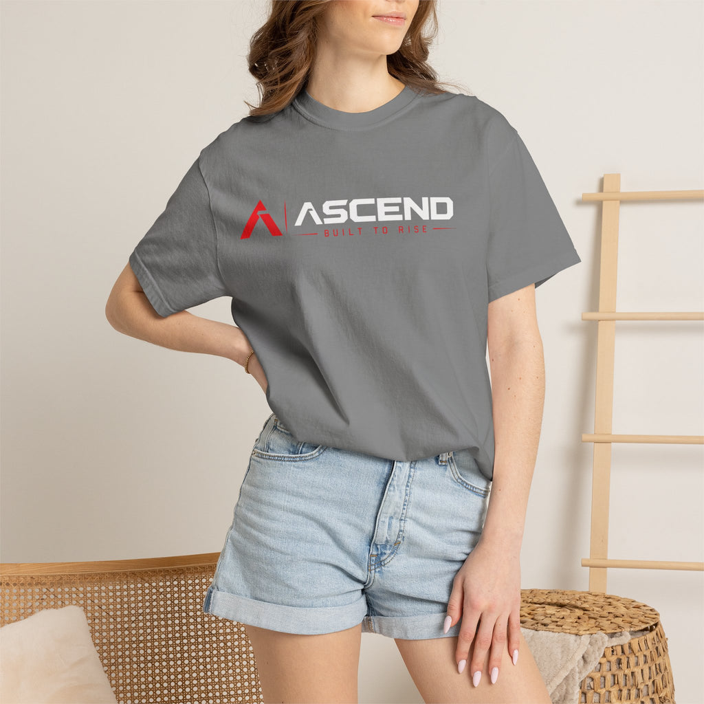 T-Shirt "Built to Rise" Minimalist Logo Tee