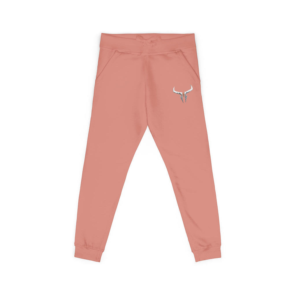 Embroidered Longhorn Fleece Sweatpants — Relaxed Western Joggers