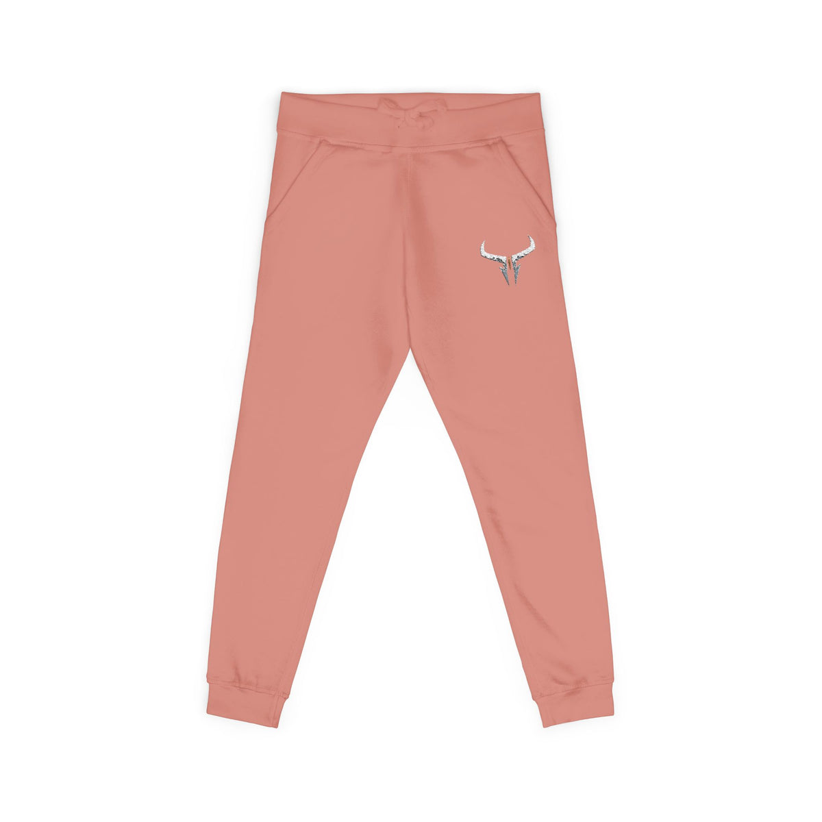 Embroidered Longhorn Fleece Sweatpants — Relaxed Western Joggers
