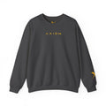 Crewneck Sweatshirt — Minimal 'AXIOM' Logo Pullover with Vertical Back Text