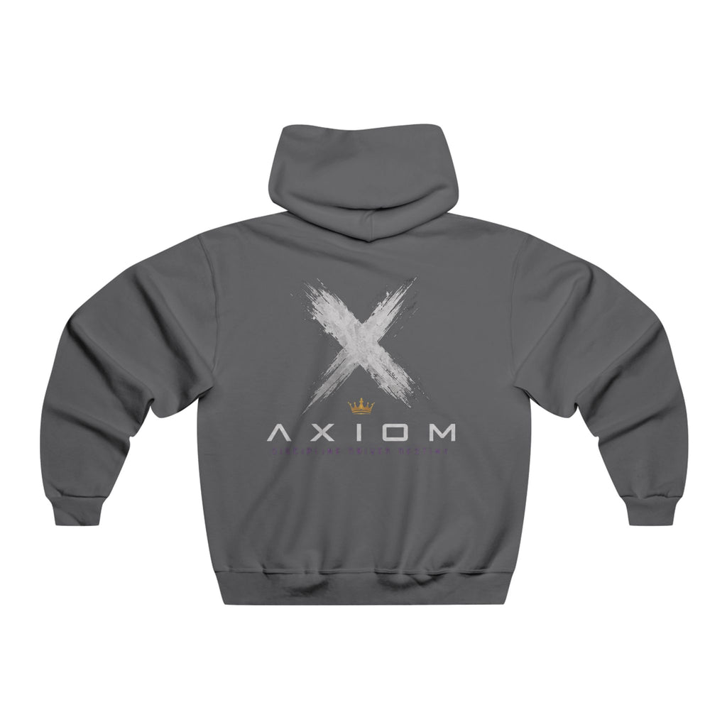 Axiom Logo Hoodie — Minimal Streetwear Pullover with Back Graphic