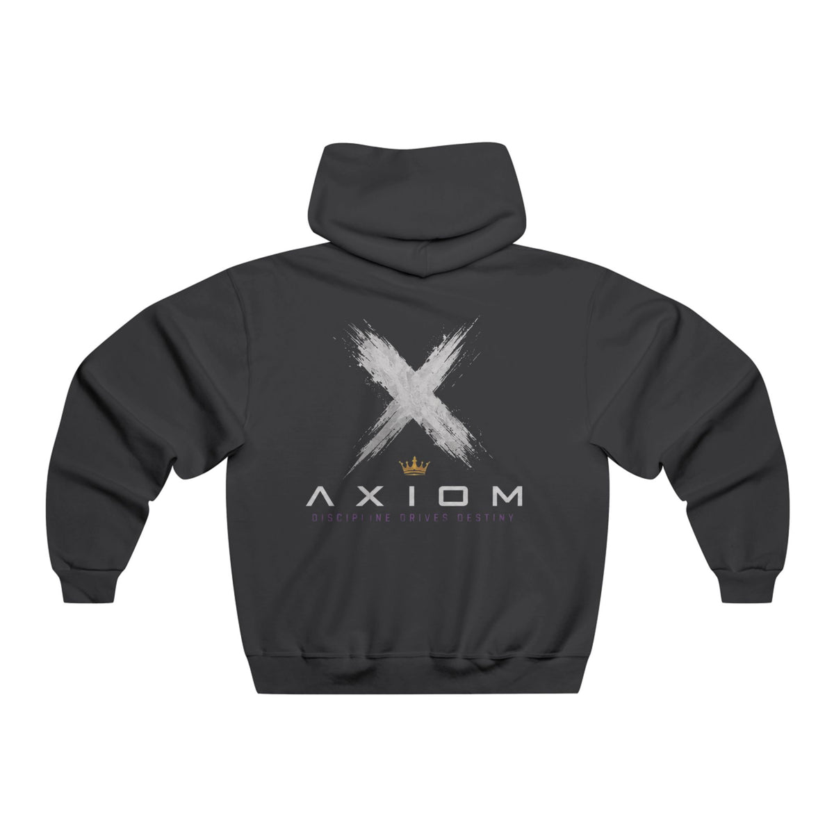 Axiom Logo Hoodie — Minimal Streetwear Pullover with Back Graphic