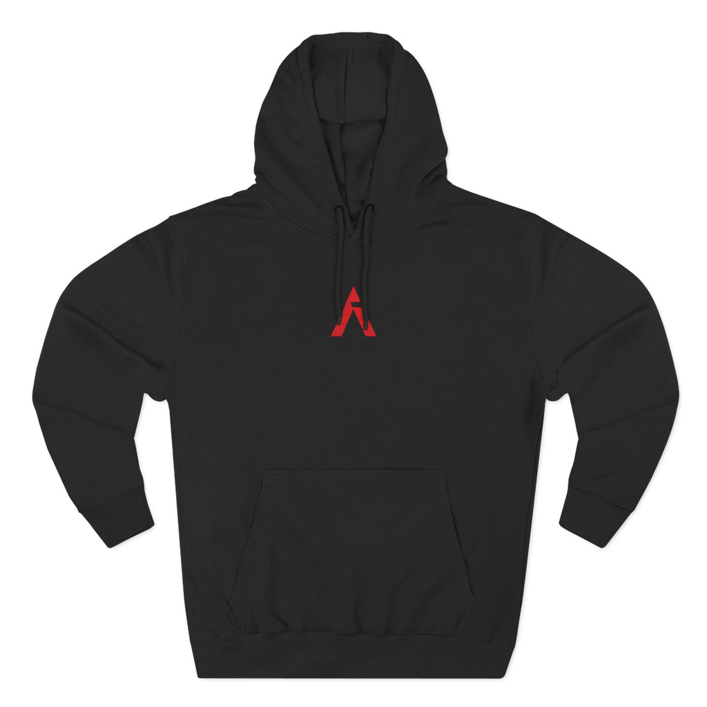 Ascend Mountain Logo Hoodie — Minimalist Outdoor Adventure Fleece