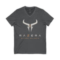 Razera Bull Logo V-Neck Tee — Minimal Gaming Emblem T-Shirt
