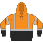 Hi-Vis Safety Hoodie — ANSI Class 3 Reflective Fleece Pullover