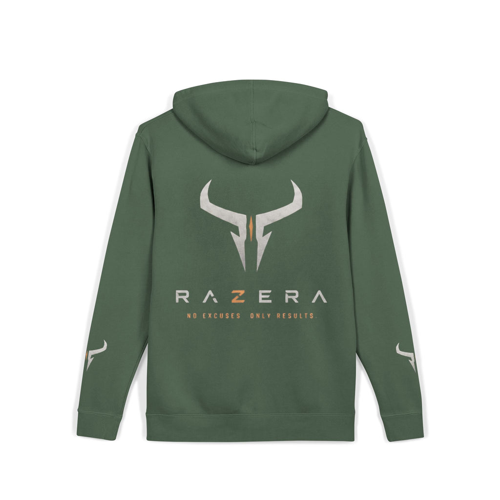 Razera Bull Logo Hoodie — Pigment-Dyed Pink Comfort Pullover