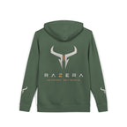 Razera Bull Logo Hoodie — Pigment-Dyed Pink Comfort Pullover