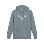 Pigment-Dyed Logo Hoodie — Bull Skull Front & Razera Back