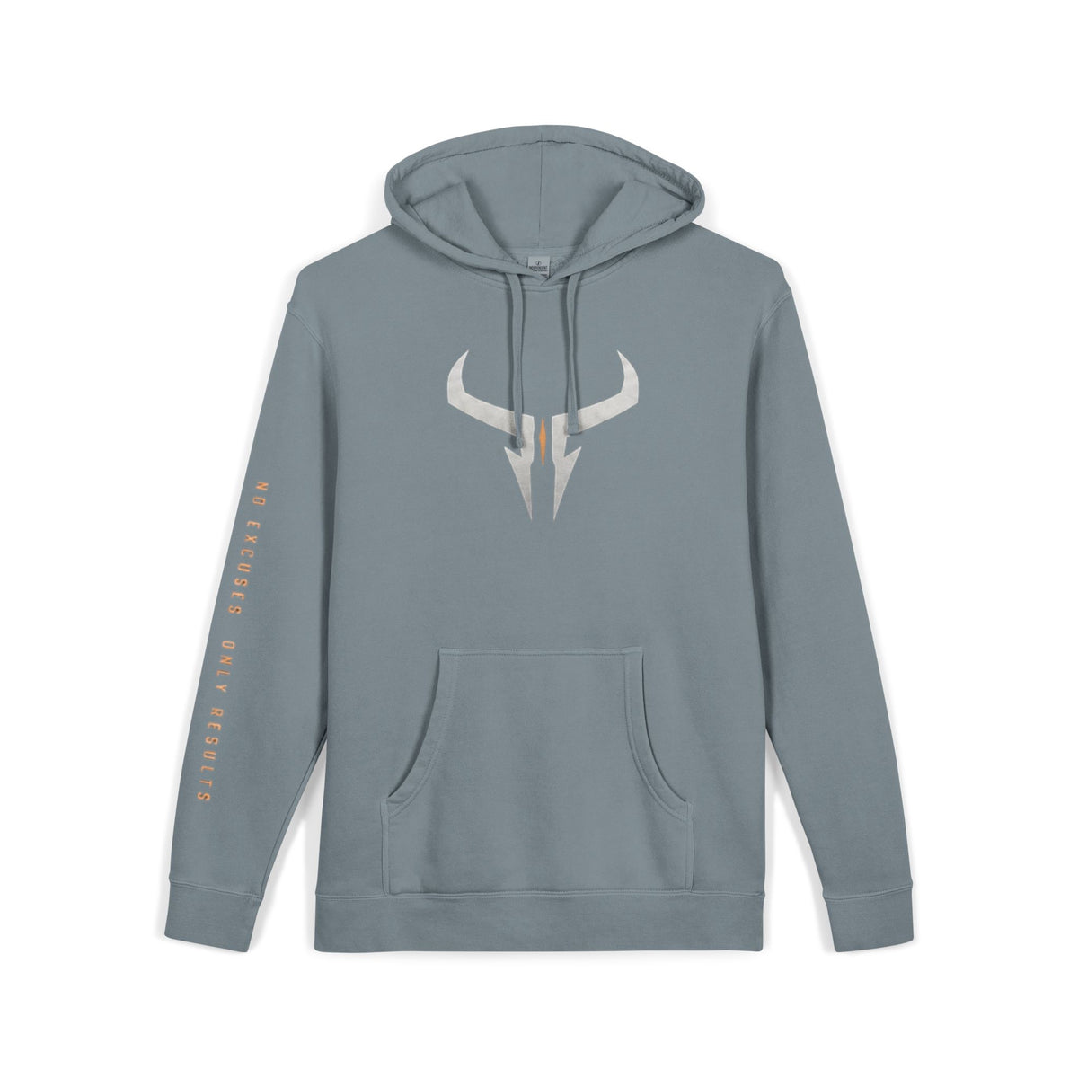 Pigment-Dyed Logo Hoodie — Bull Skull Front & Razera Back