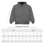 Hooded Work Jacket — Embroidered Bull Skull Logo