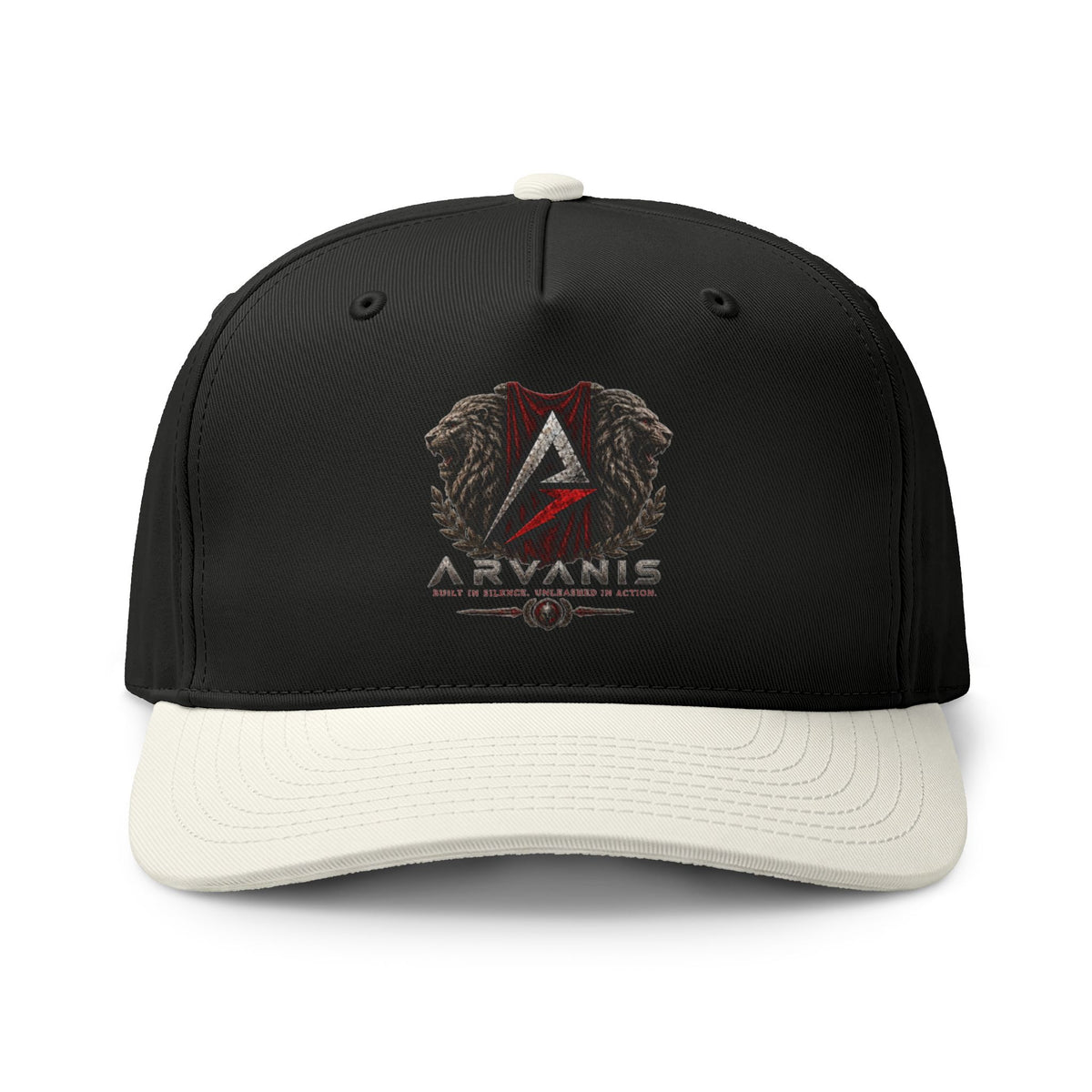 Two-Tone Logo Cap — Aryanis Shield Baseball Hat