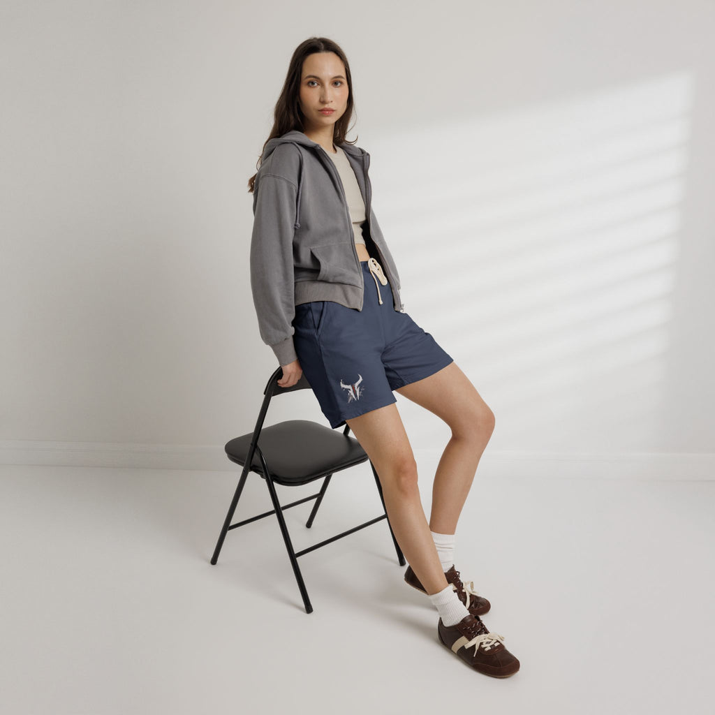 Lightweight Fleece Sweat Shorts — Garment-Dyed Comfort with Subtle Logo