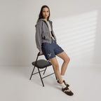 Lightweight Fleece Sweat Shorts — Garment-Dyed Comfort with Subtle Logo