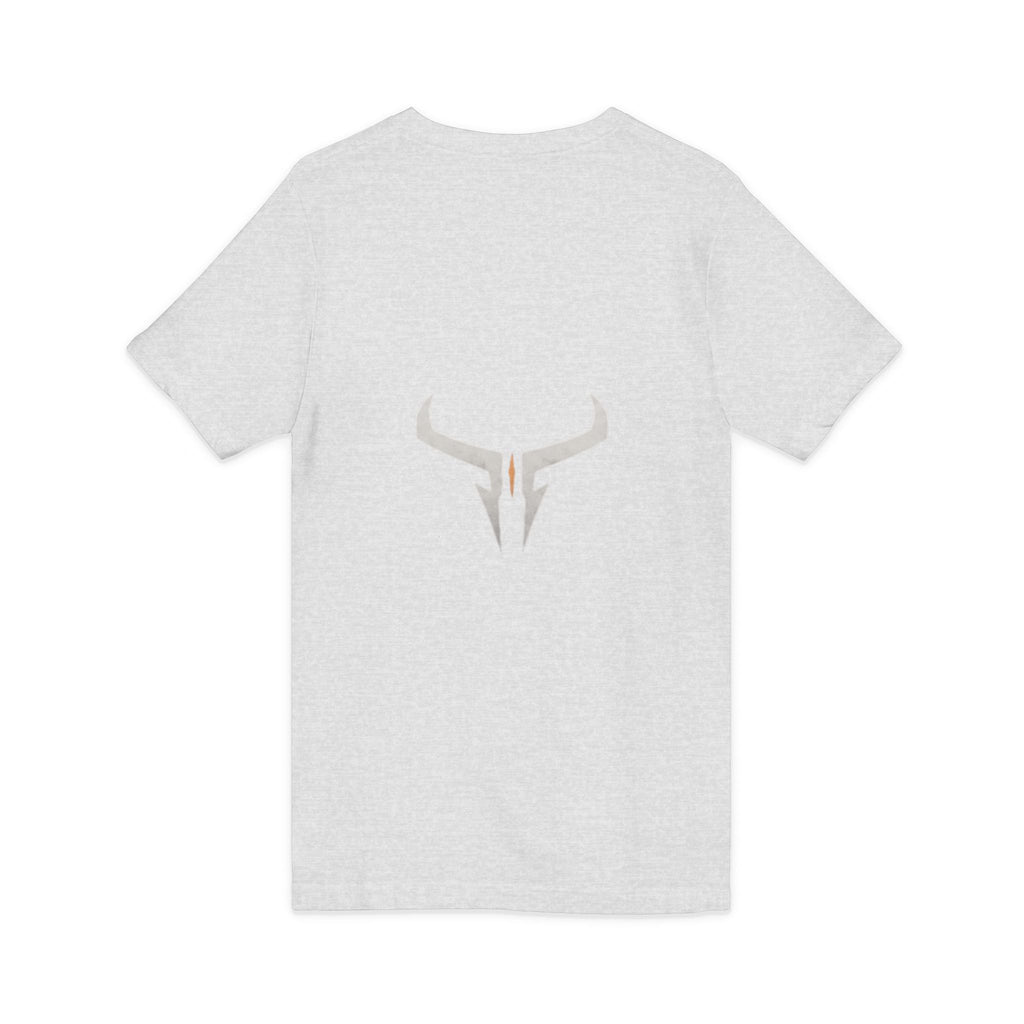 Razera Bull Logo V-Neck Tee — Minimal Gaming Emblem T-Shirt