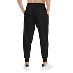 Axiom Athletic Joggers – Black Performance Sweatpants with Gold Logo