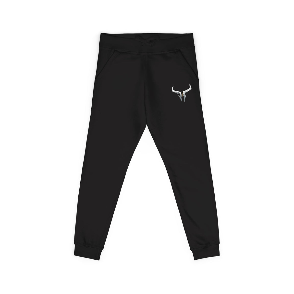 Embroidered Longhorn Fleece Sweatpants — Relaxed Western Joggers