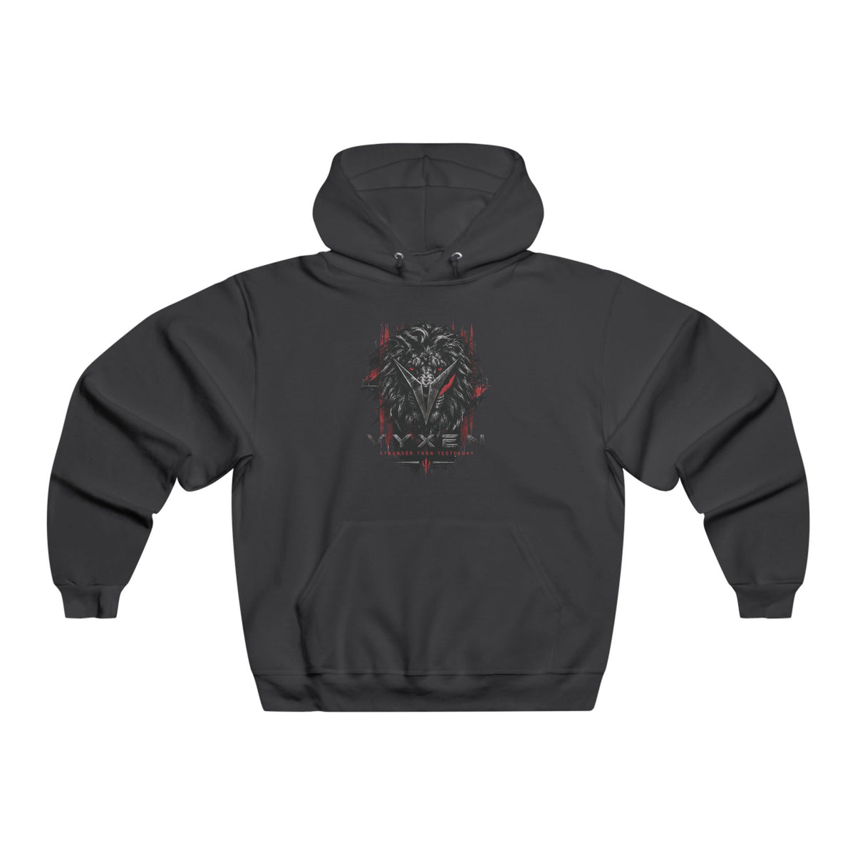 VYXEN Masked Wolf Graphic Hoodie — Dark Tribal Skull Design
